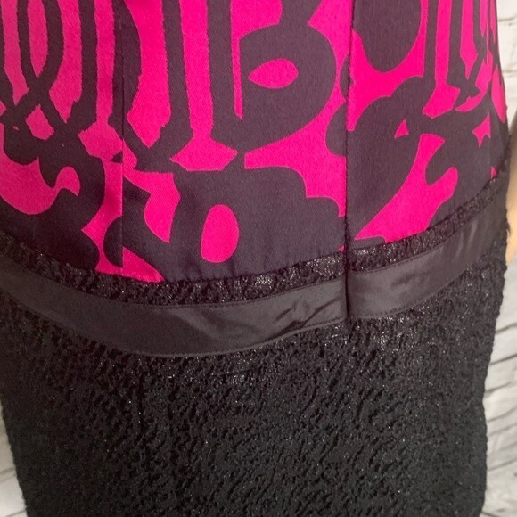 Tracy Reese Silk/Tweed A-Line Mini Dress Bow Waist Band Size Small - Picture 9 of 14